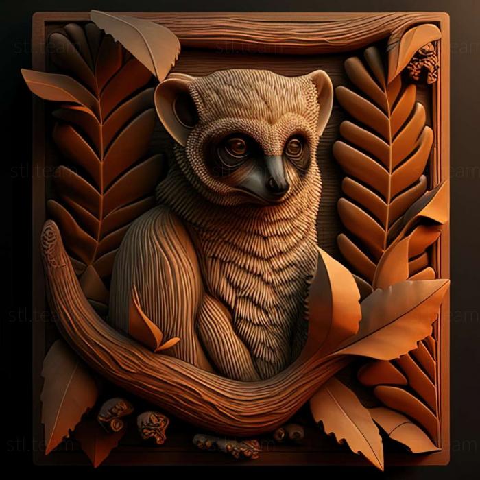 3D модель Eulemur collaris (STL)